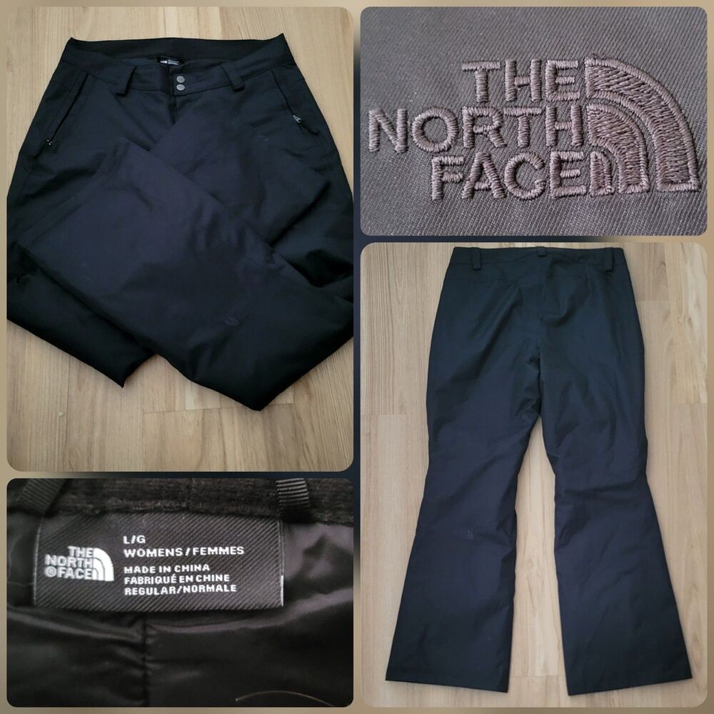 The North Face Snow Pants Womens Large Black Insulated Ski Snowboard Winter